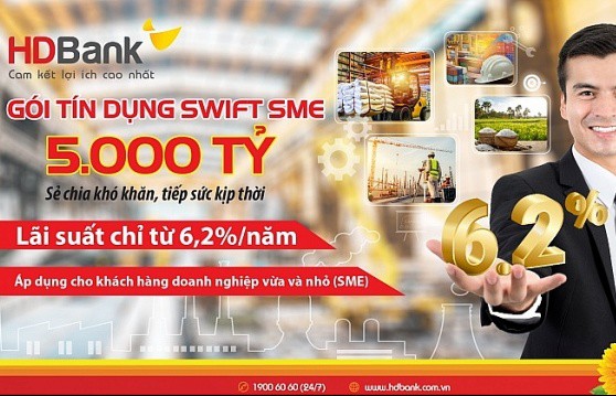 hdbank giam lai suat cho vay con 62nam danh doanh nghiep vua va nho