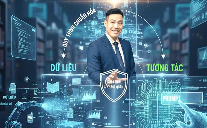 Nhà báo Vương Xuân Nguyên đề xuất mô hình “Tư duy - Dữ liệu - Tương tác” trong huấn luyện AI